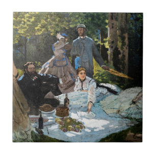 Azulejo Claude Monet - Almuerzo en el césped, panel derech