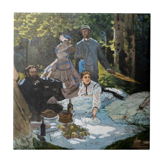 Azulejo Claude Monet - Almuerzo en la hierba, panel derech (Frente)