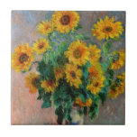 Azulejo Claude Monet - Bouquet de girasoles<br><div class="desc">Bouquet de girasoles / Bouquet de torres - Claude Monet,  Oil on Canvas,  1881</div>