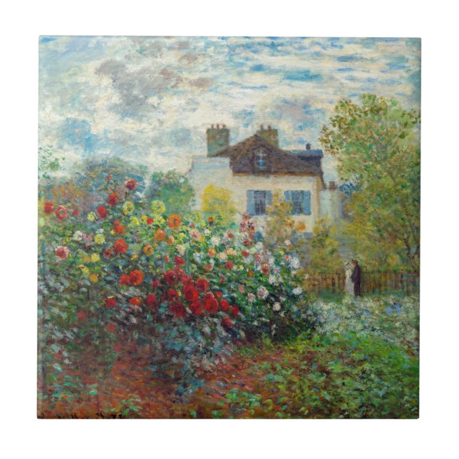 Azulejo Claude Monet - El jardín del artista en Argentina (Frente)