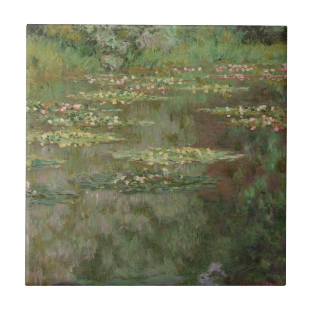 Azulejo Claude Monet el | Waterlilies o la charca del (Frente)