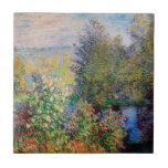 Azulejo Claude Monet - Esquina del jardín de Montgeron<br><div class="desc">Esquina del Jardín de Montgeron / Moneda de Jardin a Montgeron - Claude Monet,  Petróleo sobre lienzo,  1876</div>