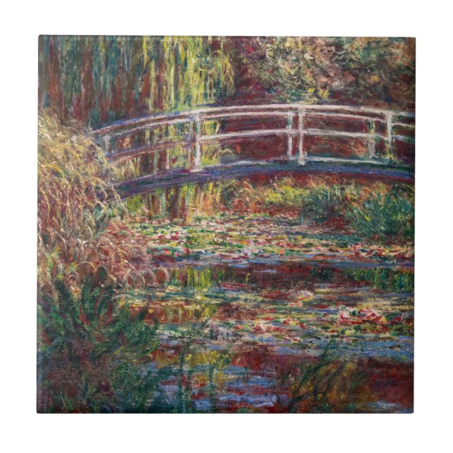 Azulejo Claude Monet - estanque de Lily del Agua, Armonía  (Frente)