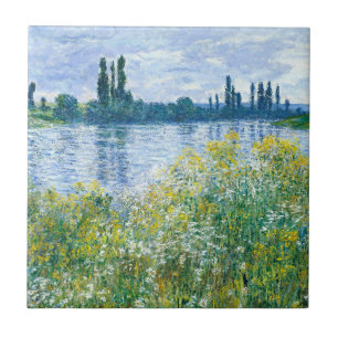Azulejo Claude Monet - Flores en los bancos