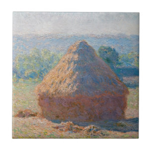 Azulejo Claude Monet - Haystacks, fin de verano