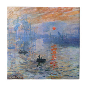 Azulejo Claude Monet Impresión Amanecer 1872 Puerto Arte