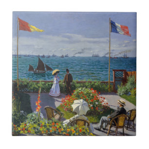 Azulejo Claude Monet - Jardín en Sainte-Adresse