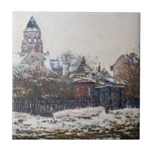 Azulejo Claude Monet - La Iglesia en Vetheuil