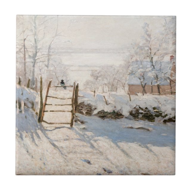 Azulejo Claude Monet - La Urraca (Frente)