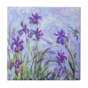 Azulejo Claude Monet - Lilac Irises / Iris Mauves