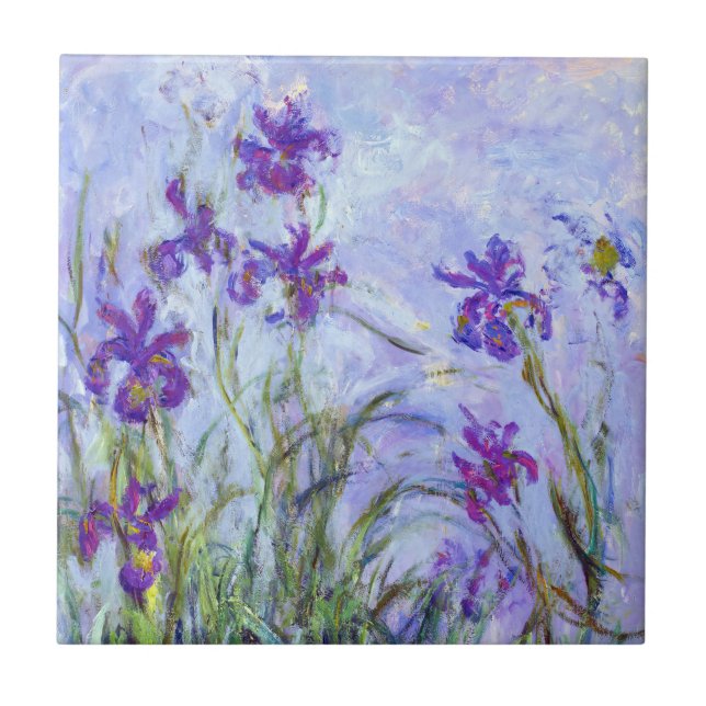 Azulejo Claude Monet - Lilac Irises / Iris Mauves (Frente)