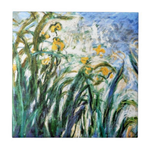 Azulejo Claude Monet Lirios amarillos y Malva 19