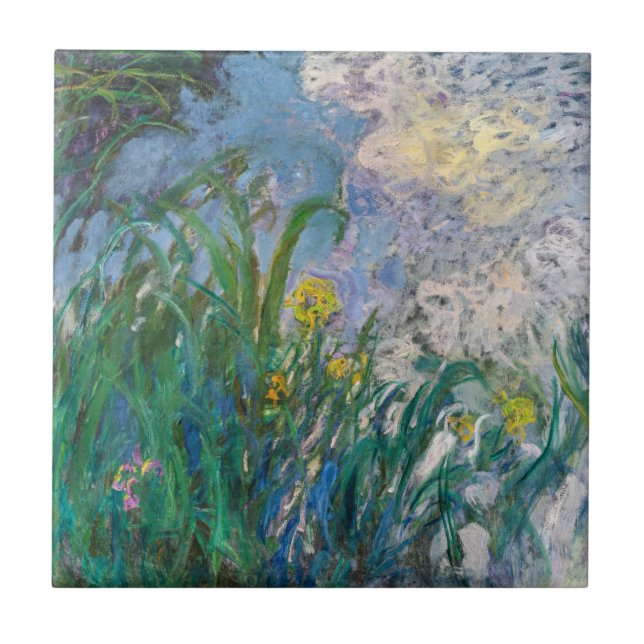 Azulejo Claude Monet - Lirios (Iris) (Frente)