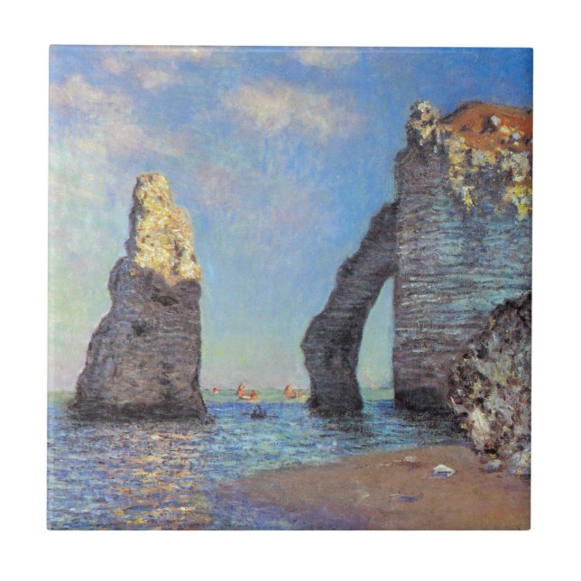 Azulejo Claude Monet // Los acantilados en Etretat (Frente)
