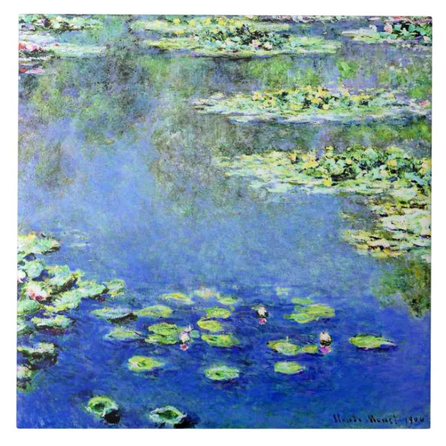 Azulejo Claude Monet - Nenúfares, 1907, (Frente)
