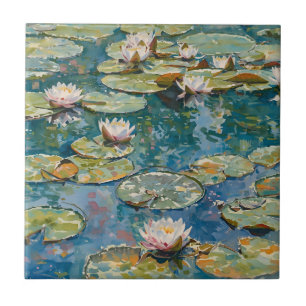Azulejo Claude Monet Nenúfares 1916 Arte Fino