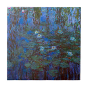 Azulejo Claude Monet - Nenúfares azules