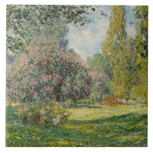 Azulejo Claude Monet - Paisaje: El Monceau del Parque