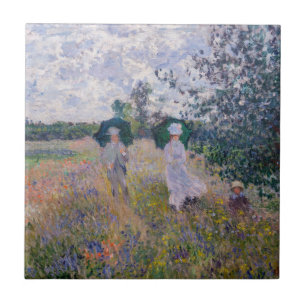 Azulejo Claude Monet - Paseo cerca de Argenteuil