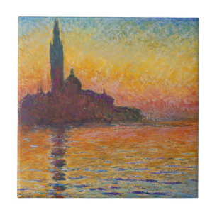 Azulejo Claude Monet - San Giorgio Maggiore al anochecer