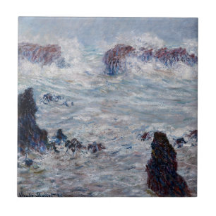 Azulejo Claude Monet - Tormenta frente a la costa de Belle
