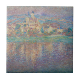Azulejo Claude Monet - Vetheuil, atardecer