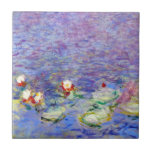 Azulejo Claude Monet - Water Lilies<br><div class="desc">Lilies de agua/Nympheas por Claude Monet en 1916-1919</div>