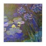 Azulejo Claude Monet Water Lilies Agapanthus<br><div class="desc">El Water Lilies y Agapanthus de Claude Monet - Water Lilies y Agapanthus de Claude Monet es un maravilloso cuadro impresionista de uno de los artistas maestros de las flores de todos los tiempos. El jardín acuático está vivo con color y emoción, a medida que el Agapanthus morado fluye de...</div>