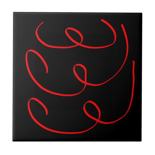 Azulejo Cláusulas de arte abstractas de minimalismo (Frente)