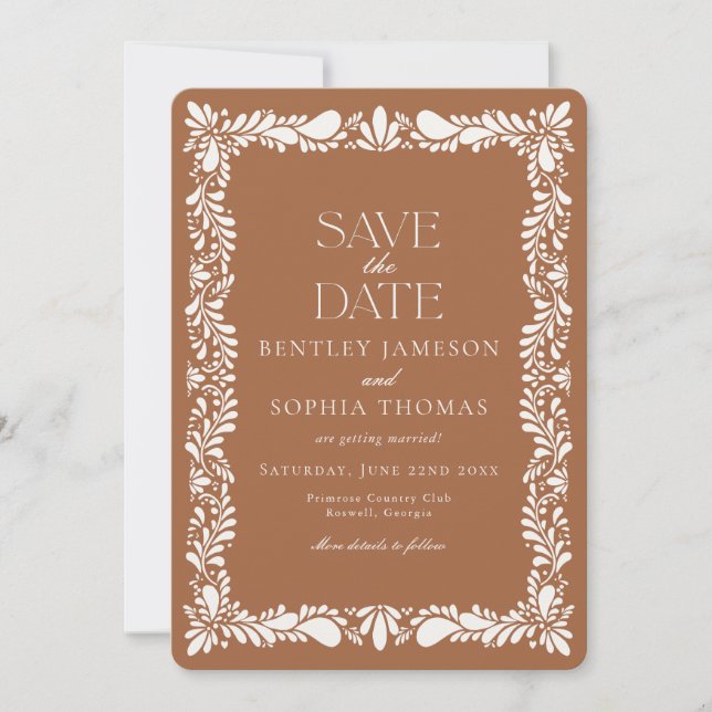 Azulejo Clay Talavera Fiesta Española Anuncio de F (Anverso)