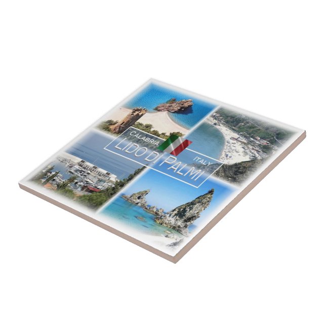 Azulejo CLB004 LIDO DI PALMI, Calabria, Italia, (Lado)