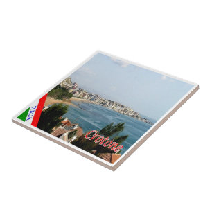 Azulejo CLB026 CROTONE, Calabria, Italia,