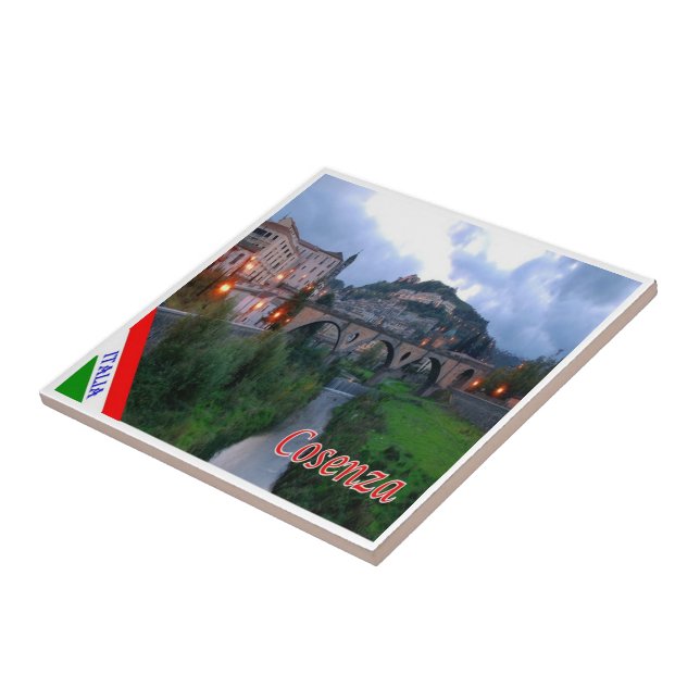 Azulejo CLB027 COSENZA, Calabria, Italia, (Lado)