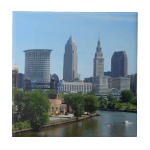 Azulejo Cleveland, OH Rolling on the River Ceramic Tile