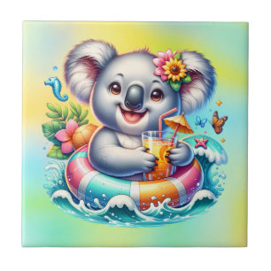 Azulejo Clipart de sublimación de koala de verano-97702