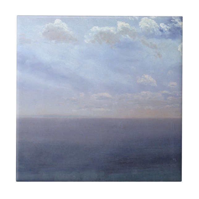 Azulejo Cloud Study with Sea and Sky - Albert Bierstadt (Frente)