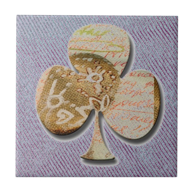 Azulejo Clover de lienzo (Frente)