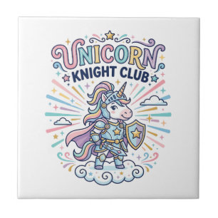 Azulejo Club de Caballeros Unicornio Gráfica de Ropa Lista