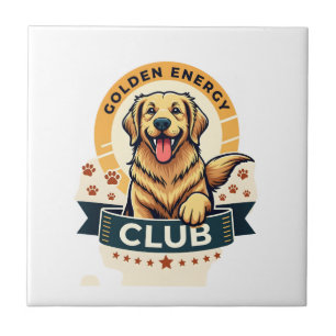 Azulejo Club de Energía Dorada Retriever Dorado Perro Anti