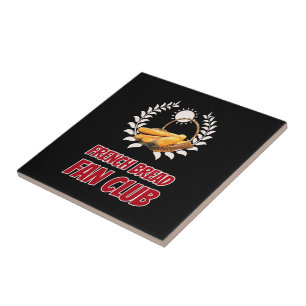 Azulejo Club de Fans del Pan Francés Humor Divertido para 