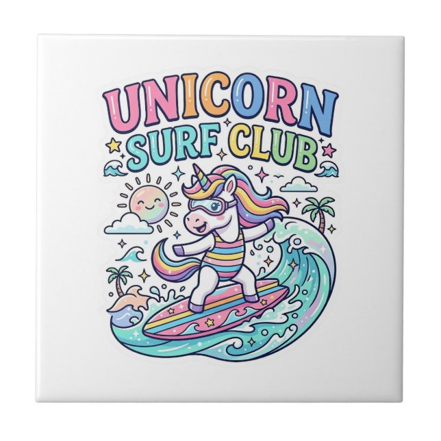 Azulejo Club de Surf Unicornio (Frente)