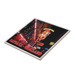 Azulejo Club Nocturno zTH026 en PATTAYA, Tailandia,