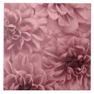 Azulejo Clúster de floral Mauve Dahlias