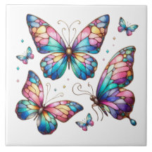 Clúster de mariposa de vidrio templado encantado