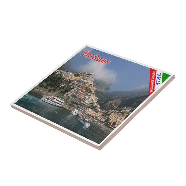 Azulejo CMP038 POSITANO, COSTA AMALFI, Italia, (Lado)