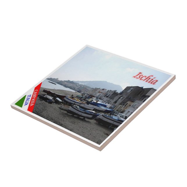 Azulejo CMP058 ISCHIA Fisherman's Beach, Italia, (Lado)