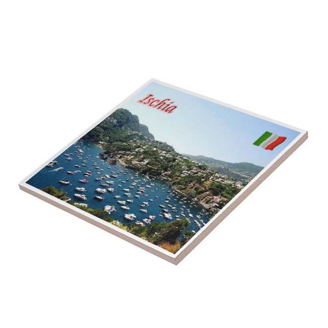 Azulejo CMP062 ISCHIA, Port, Campania, Italia, (Lado)
