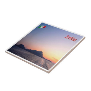 Azulejo CMP073 ISCHIA, Isla Verde, Italia,