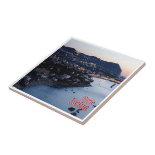 Azulejo CMP076 ISCHIA, Forio en Twilight (Italia),