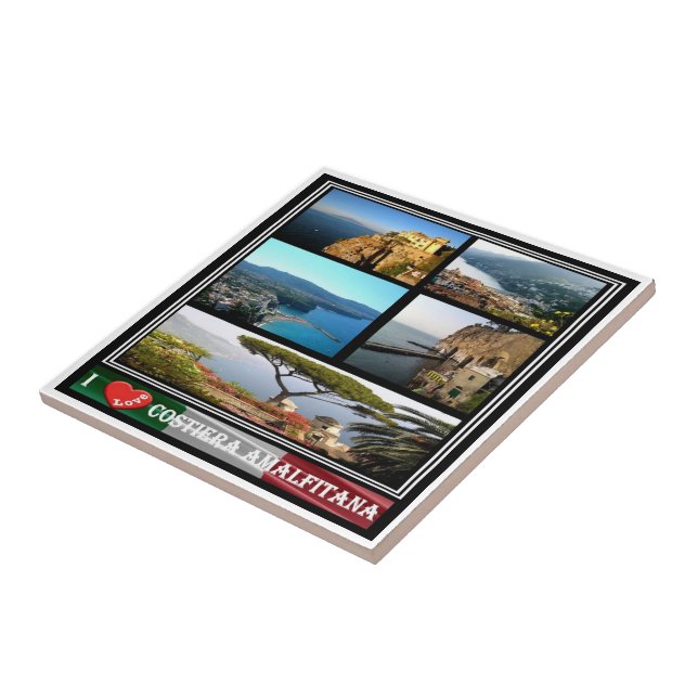 Azulejo CMP092 COSTA AMALFI, I Love, Italia, (Lado)